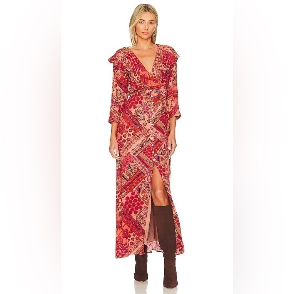 Free People Lennon Dress in Primrose Combo - Picture 2 of 6